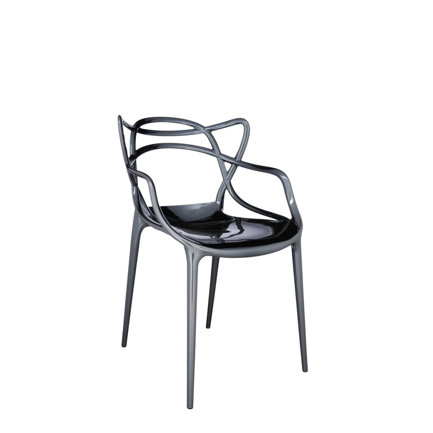 Kartell Stuhl Masters Metallic titan 5864TT hier bestellen im